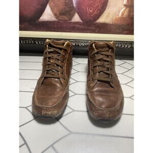 HS Trask Boots 9.5 M Kalispell Brown Leather Lace Up Chukka Ankle Shoes